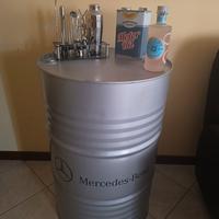 fusto 220lt Mercedes benz logo design arredamento 