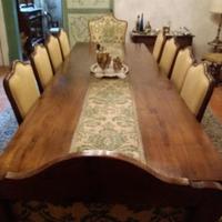 Tavolo Asso di Coppe in noce 3 metri