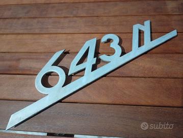 Stemma, fregio, scritta anteriore Fiat 643n