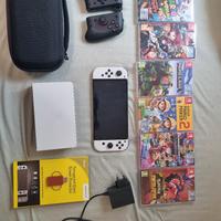 Nintendo Switch Oled con giochi e accessori