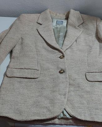Giacca beige lavorazione boucle