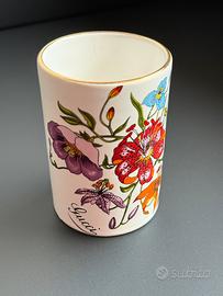 Bicchiere portaspazzolino Vintage GUCCI Flora RARO