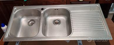 Lavello due vasche + gocciolatoio FRANKE INOX