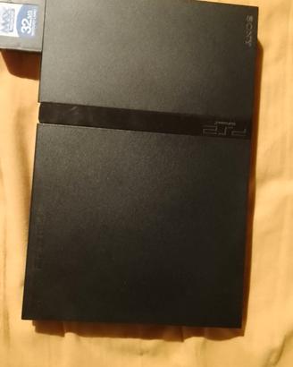 ps2 Slim, 2 joystick, gioco Dragonball 