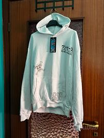 Op One Piece felpa bianca Luffy