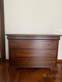 Cassettiera e Comodini in Legno