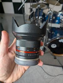 Obiettivo Samyang e-mount 12 mm F2 - made in korea