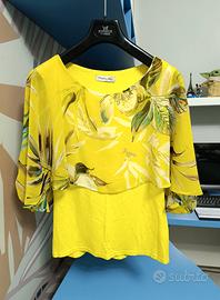 Maglia con maniche volant taglia M