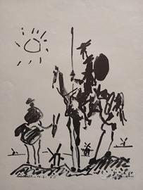 Fotolitografia Don Chisciotte di Pablo Picasso '55