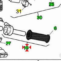 -Comando gas cmpl Aprilia Rally 50 AP8218184