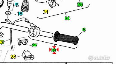 -Comando gas cmpl Aprilia Rally 50 AP8218184