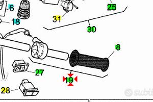 -Comando gas cmpl Aprilia Rally 50 AP8218184