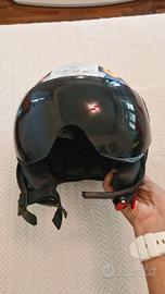 Casco jet con visiera scura  taglia S 56