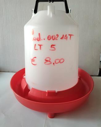 nuovo abbeveratoio in plastica 5 l da appendere
