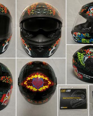 Casco Scorpion EXO-490 Divina con visiera parasole