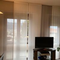 12 tende bianche compresi binari da soffitto