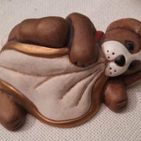 Ceramica Thun cane con copertina