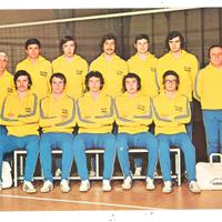 Cartolina pallavolo g.s. panini modena anni 70