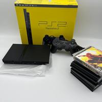 Playstation 2 slim Nera + 15 Giochi + memori card