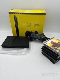 Playstation 2 slim Nera + 15 Giochi + memori card