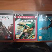 Assassin's creed+Uncharted+Brink ps3