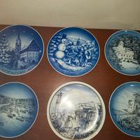 Lotto 6 Piatti da Collezione - Porcellana