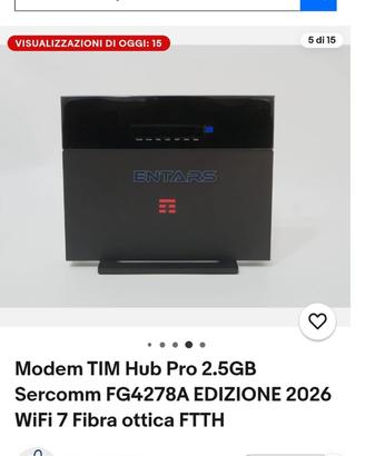 Modem Tim Hub Pro fibra wifi 7
