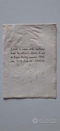 Tavole Uniforme Accademici d'Italia 1930 - RARE