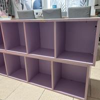 Libreria / Scaffale a cubi colore lilla