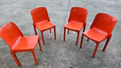 Sedie Selene Vico Magistretti per Artemide anni 60 Arredamento e