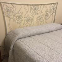 Letto in ferro battuto argento