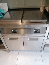 Friggitrice trifase PROFESSIONALE a terra  due vas