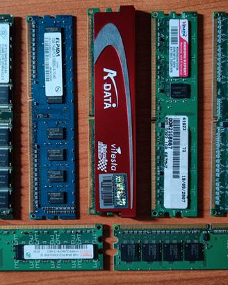 RAM DDR e DDR2 da testare