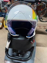 Casco jet come bianco taglia yxl 55-56