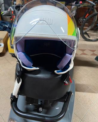 Casco jet come bianco taglia yxl 55-56