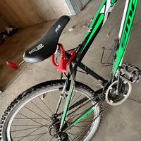 Bicicletta MTB Mountain Bike SMP 26" verde nero