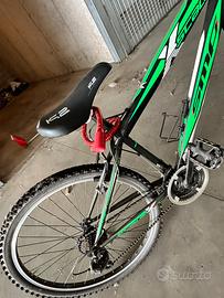 Bicicletta MTB Mountain Bike SMP 26" verde nero