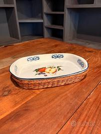 Pirofila ceramica con vimini