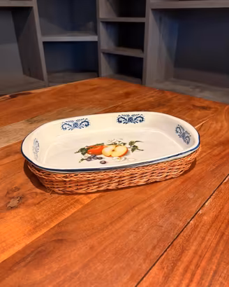 Pirofila ceramica con vimini