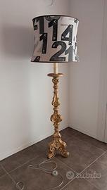 LAMPADA DA TERRA CON CANDELABRO DEL 1800