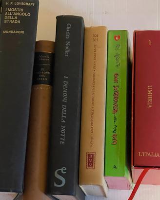 Lotto libri vari: Lovecraft, Nodier, Verga, Umbria