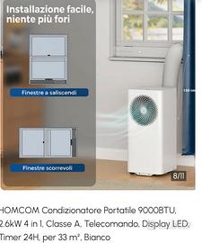 Condizionatore portatile Homcom