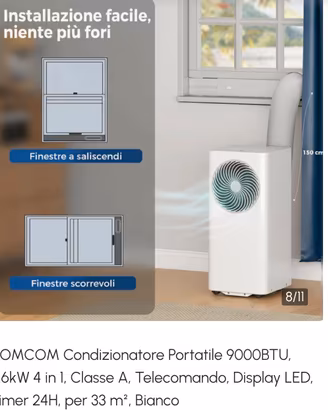 Condizionatore portatile Homcom