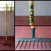 Rastrello manicato in acciaio a 9 denti OFAS