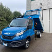 Iveco Daily 35C14 Ribaltab + Gru HC 3 Sfili Nuova