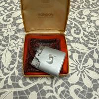 Accendino Ronson vintage con scatolo e custodia