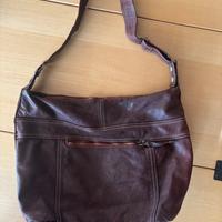 Sissi Rossi borsa a tracolla in pelle marrone