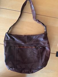 Sissi Rossi borsa a tracolla in pelle marrone