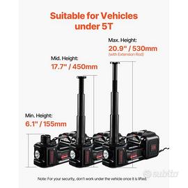 Cric Elettrico per Auto da 5 T