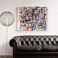 Dipinto su tela grande quadro astratto materico